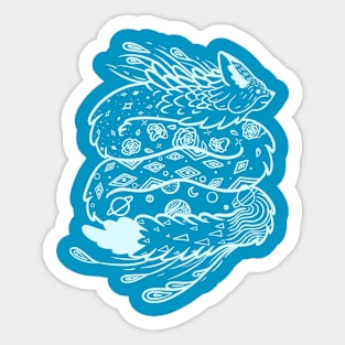 Dragon Fox Sticker